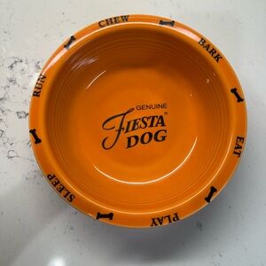 Fiestaware Tangerine Orange Dog Bowl